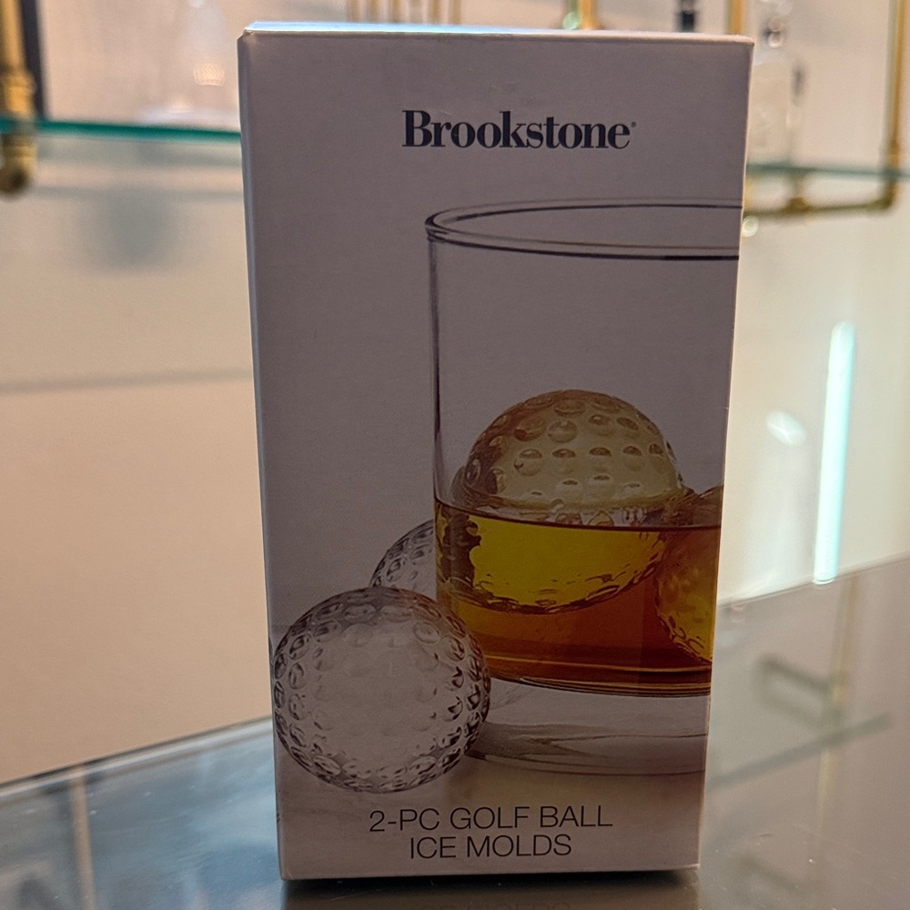 Brookstone 2-Piece Golf Ball Ice Molds